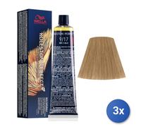3x Wella Koleston Perfect Me+ Rich Natural 9/17 60Ml