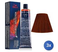 3x Wella Koleston Perfect Me+ Vibrant Reds 5/43, 60Ml