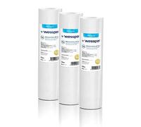 3x Wessper 10" Cartuccia filtro acqua per sedimenti per osmosi inversa, palo alimentato ad acqua e filtrazione di particelle