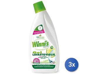 3x Winni'S Gel Lavastoviglie 750 Ml. Limone