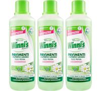 3x Winni's Naturel Pavimenti e Superfici Lavabili Detergente e Igenizzante 3x1lt