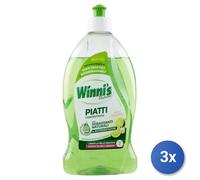 3x Winni'S Piatti 480 Ml. Concentrato Lime & Fiori Di Mela