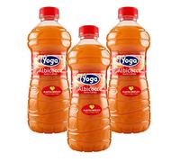 3X Yoga Succo di Frutta e Polpa al Gusto di Albicocca Italiana 1L [3 Bottiglie]