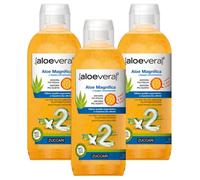 3x Zuccari Aloe Vera2 Succo Puro Aloe Magnifica, Doppia Concentrazione - 3 x 1000 ml