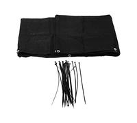 3x0.9m/9.84x2.95ft Nero Protezione per la Privacy del Balcone Parabrezza da Giardino Ombra in Rete Recinzione Netta per Patio Cortile Portico