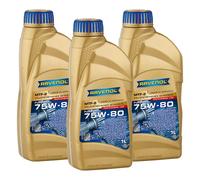 3x1 L RAVENOL Olio Trasmissione MTF-2 SAE 75W-80 per VW G052911A2 G055538A2