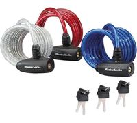 3x1 Master Lock 8 mm antifurto a spirale 8127EURTRI