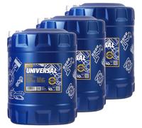 3X10 Litri MANNOL Universale 15W-40 Olio Motore API SN/CH-4 ACEA A3/B4