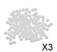 3x100 Pezzi Palline Bianche Da Modellare in Polistirene Espanso 15 Mm