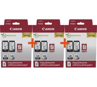 3X2 - CANON PG-545/CL-546 INK CARTRIDGE PVP WITH SHEETS - 8287B0083X2