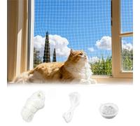 3x2 m Rete per Gatti, Rete Invisibile Protezione Balcone per Gatti | Trasparente Rete Gatti Balcone, Protezione Balcone per Gatti, per Balconi, Scale, Giardini, Terrazzee e Finestre