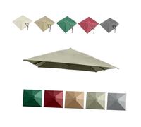 3x3.0m Tettuccio Di Ricambio Per Ombrellone Per 8 Stecche, Copertura Superiore A Sbalzo Quadrato Tessuto Sostitutivo Del Tessuto Per Ombrellone Offset Per Mercato(Taupe,3x3.0m/9.8x9.8ft)