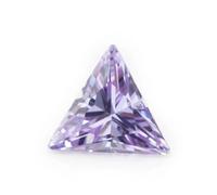 3X3-10X10mm 5A Triangolo Forma Cubic Zirconia Pietre Sintetiche CZ Pietre Per La Fabbricazione Dei Monili, 10x10mm (10pcs), Zirconia cubica
