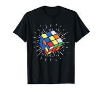 3x3 Cubo velocità Cubing Puzzle Master Cuber Retro Gioco Maglietta