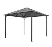 3x3 m antrociteparasol arondron con tetto in alluminio, tenda da esterno, mobili da esterno, articoli per la casa, decorazione Black