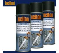 3x400 ML Kwasny Belton Speciale Vernice Protezione Metallo 2in1 Nero Opaco