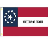 3X5 4TH Texas Vittoria O Morte Csa Guerra Civile Bandiera Banner 100D
