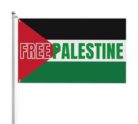 3x5 Bandiera Palestina Libera Su Doppia Faccia Durevole 3 strati I Stand Con Bandiera Palestina Cartello Prega Per La Palestina Forte bandiera esterna Fine Della Bandiera Di Occupazione Con 2 Occhiell