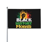 3x5 Decorazione del mese della storia nera Bandiera afro-americana 19 giugno 1865 Bandiera dell'indipendenza per esterni Le vite nere sono ancora importanti Bandiera senza supporto per bandiera
