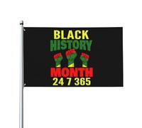 3x5 Decorazione del mese della storia nera Bandiera afro-americana 19 giugno 1865 Bandiera dell'indipendenza per esterni Le vite nere sono ancora importanti Bandiera senza supporto per bandiera
