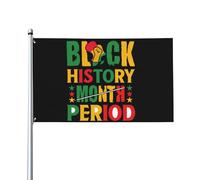 3x5 Decorazione del mese della storia nera Bandiera afro-americana 19 giugno 1865 Bandiera dell'indipendenza per esterni Le vite nere sono ancora importanti Bandiera senza supporto per bandiera