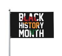 3x5 Decorazione del mese della storia nera Bandiera afro-americana 19 giugno 1865 Bandiera dell'indipendenza per esterni Le vite nere sono ancora importanti Bandiera senza supporto per bandiera
