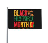 3x5 Decorazione del mese della storia nera Bandiera afro-americana 19 giugno 1865 Bandiera dell'indipendenza per esterni Le vite nere sono ancora importanti Bandiera senza supporto per bandiera