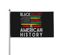 3x5 Decorazione del mese della storia nera Bandiera afro-americana 19 giugno 1865 Bandiera dell'indipendenza per esterni Le vite nere sono ancora importanti Bandiera senza supporto per bandiera