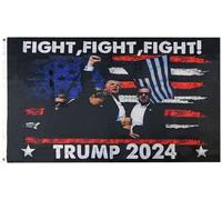 3x5 Fight, Fight Briscola 2024 USA Affliggere Pugno 3'x5'Poliestere Bandiera