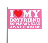 3x5 Ft Amo il mio ragazzo sexy, quindi per favore stai lontano da me Bandiera Bandiera da casa Bandiera da giardino Bandiera da giardino Arazzo Banner per esterni Bandiera da cortile con 2 occhielli