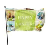 3x5 Ft Bandiera Decorativa per Esterni Grande Bandiera da Giardino Happy Spring Holiday Bunny Bandier