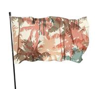 3x5 Ft Bandiera Decorativa per Esterni Grande Modello di Bandiera da Giardino con Palme Bandiera Stag