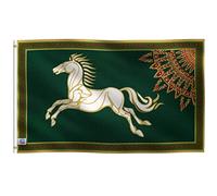 3x5 ft LOTR Rohan Horse Flag: 100% Polyester Banner, Brass Grommets & Strong Canvas Header, For Use Outdoor or Indoor (Single Sided)