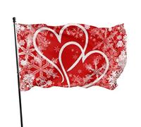 3x5 Ft per Esterni Grande Bandiera da Giardino San Valentino Cuore d'Amore Bandie