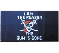 3x5 i Am The Reason Rum È Andato Pirata 100D Tessuto Poly Nylon 3'x5'Bandiera