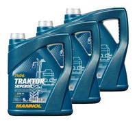 3X5 Litri MANNOL Trattore Superoil 15W-40 Olio Motore API SG/CD Minerale