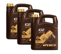 3X5 Litri PEMCO 102 SAE 20W-50 OLIO MOTORE API SL/CF Engine Oil