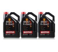 3x5 Litro Originale MOTUL 106377 8100 x-Pulire + 5W30 Olio motore VW per BMW