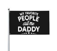 3x5 piedi La mia gente preferita mi chiama papà Regali retrò vintage Bandiera Bandiera della casa Bandiera da giardino Bandiera da giardino Arazzo Banner per esterni Bandiera da cortile Con 2 occhiell