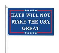 3x5 piedi L'odio non renderà grandi gli Stati Uniti Bandiera Nessun re in America Difendi la Costituzione Bandiere da giardino Striscioni bifacciali a 3 strati Cartelli da giardino