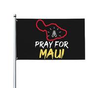 3x5 Pray For Maui Hawaii Bandiera Banner Maui Hawaii Forte bandiera per esterni Dio benedica le Hawaii Bandiera con bandiera delle Hawaii con occhielli in metallo Senza supporto per bandiera
