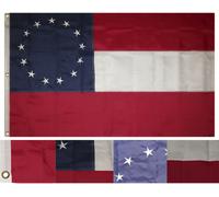 3x5 Ricamato Cucite Primo 1st Nazionale Stars E Barre 13 100% Cotone Flag 3'x5'
