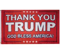 3X5 Thank You Briscola Won Dio Bless America Rosso 2024 Bandiera 100D X1