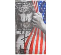 3X5 Uno Nation Sotto Dio Verticale 3 'x5' 100D Bandiera Banner Manica & Tenuta
