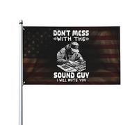 3X5Ft Bandiera Da Giardino Don'T Mess With The Sound Guy Flag Stampato Bandiere Stagionali Premio Per Balcone Festa