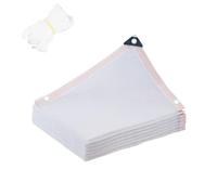 3x6m Rete Ombreggiante Bianca Panno Ombreggiante Con Occhielli, Rete Telo Ombra Tessuto HDPE Ombreggiante 90%, Tenda Da Sole Per Serre, Balcone, Giardino 2/5/6/8m X 12m(Size:3x3.0m)