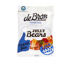 3x90g De Bron Lifestyle Candy Jelly Bears Frutto Low Carb Ipocalorico