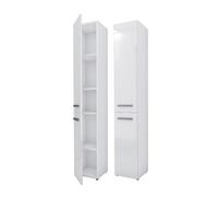 3xE living Mobile bagno Bagnoli Slim II bianco opaco/bianco lucido, D: 30 cm, A: 174 cm, L: 30 cm