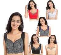 (3XL,Blue)Lymphvity Detoxification And Shaping & Powerful Lifting Bra Nc