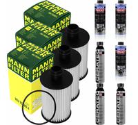 3xMANN-FILTER Ölfilter-hu 7030 Z + 3xLiqui Moly pro-Line Lavaggio Motore / 3x